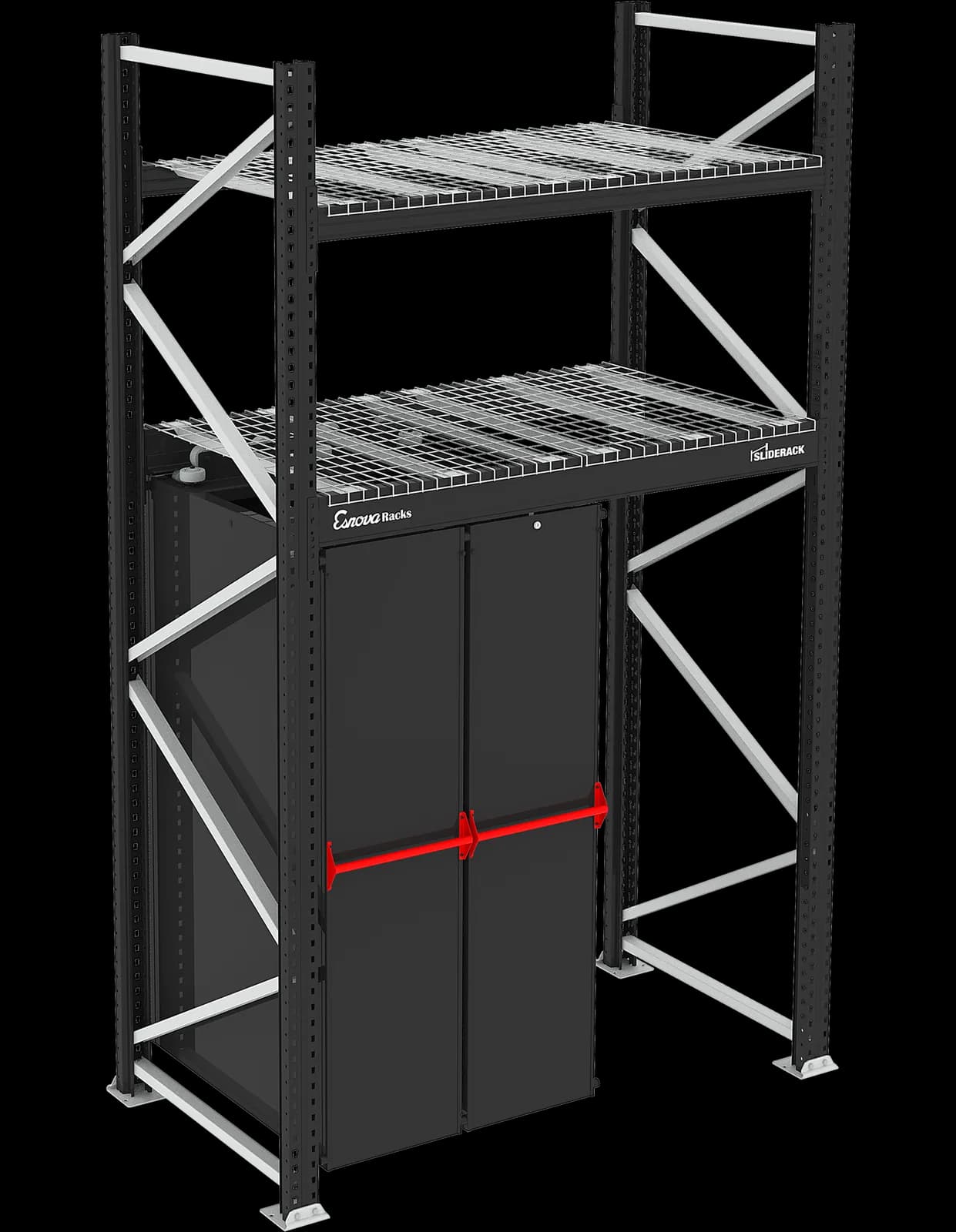 Estantería deslizante Sliderack 1825 × 470 · 2 Niveles
