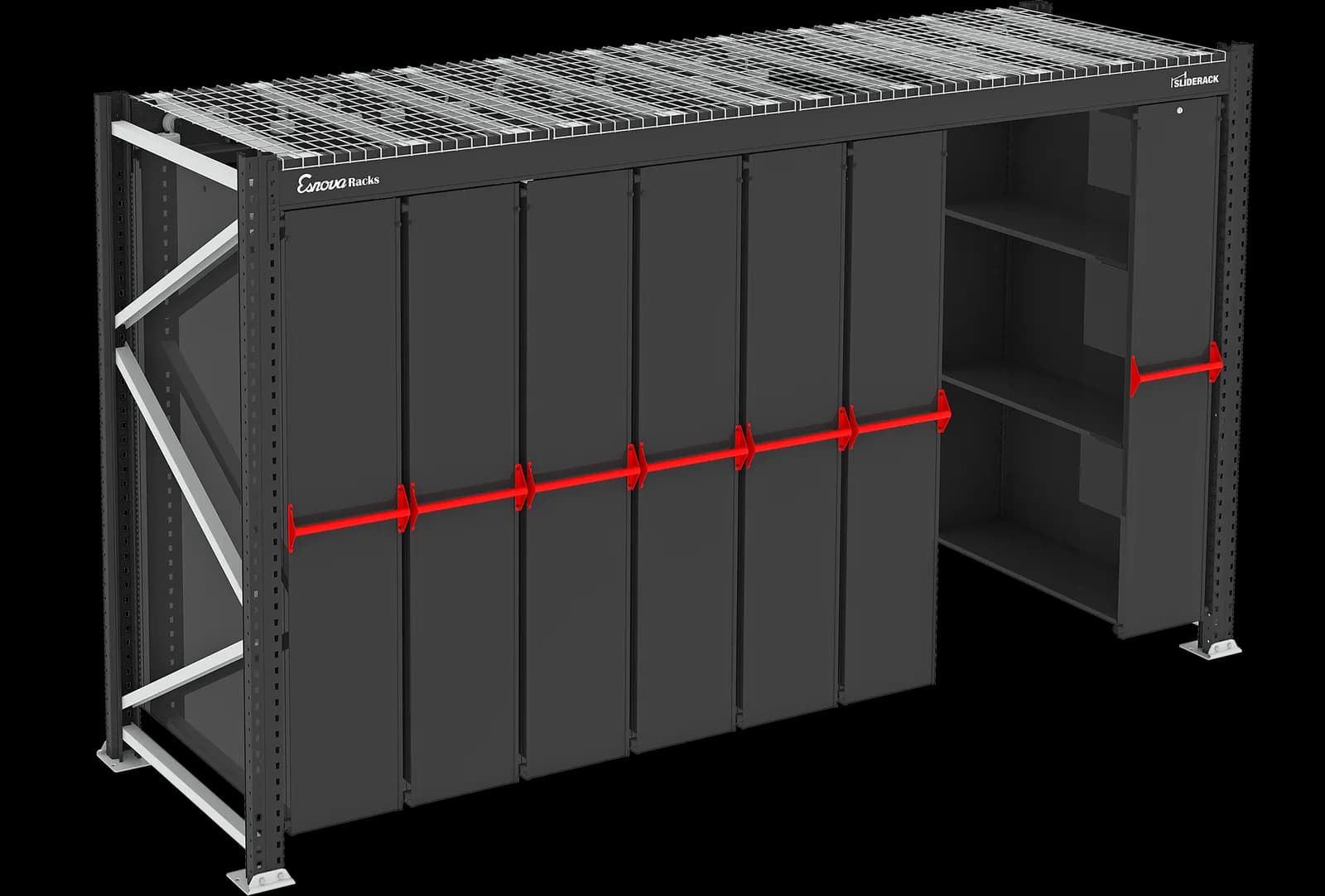 Estantería deslizante Sliderack 3600 × 370